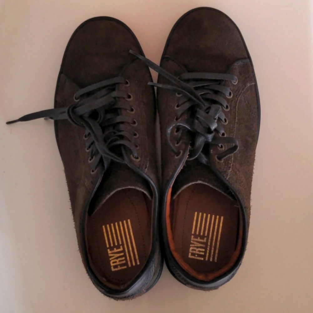 Frye Walker Low Laced Nubuck Sneaker